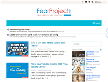 Tablet Screenshot of fearproject.net